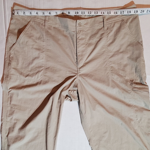 COLUMBIA PFG OMNI-SHADE KHAKI HIKING PANTS CONVERTIBLE SHORTS - Picture 9 of 9